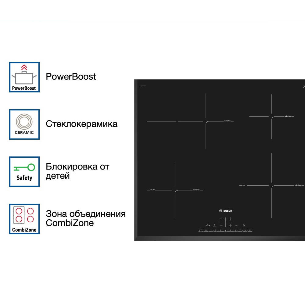 Индукционная варочная панель Bosch PIF651FC1E