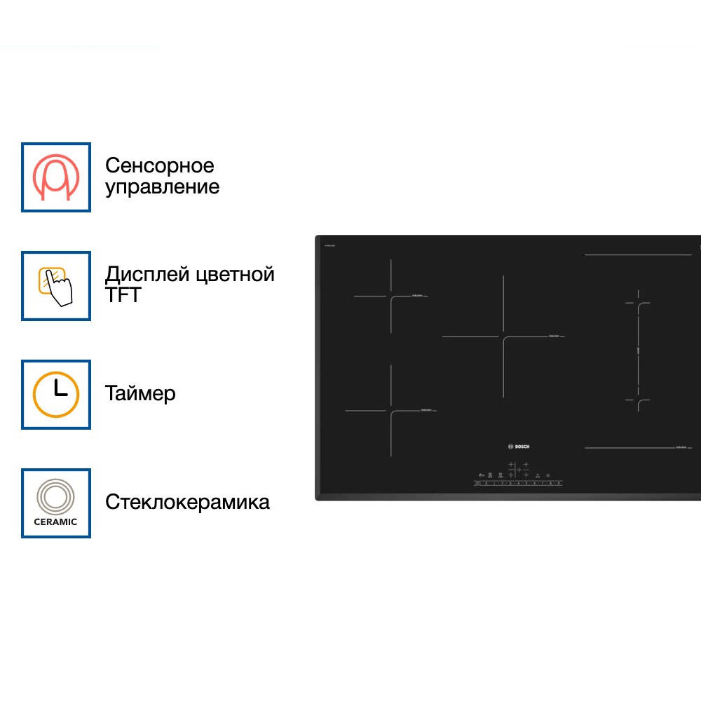 Индукционная варочная панель Bosch PVW851FB5E