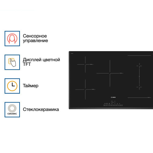 Индукционная варочная панель Bosch PVW851FB5E