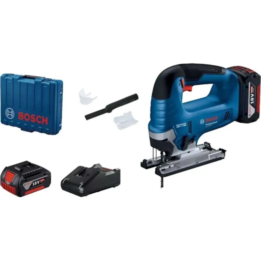 Bosch GST 185-LI Professional аккумуляторный лобзик (2 x 4 Ач, ЗУ), 06015B3024