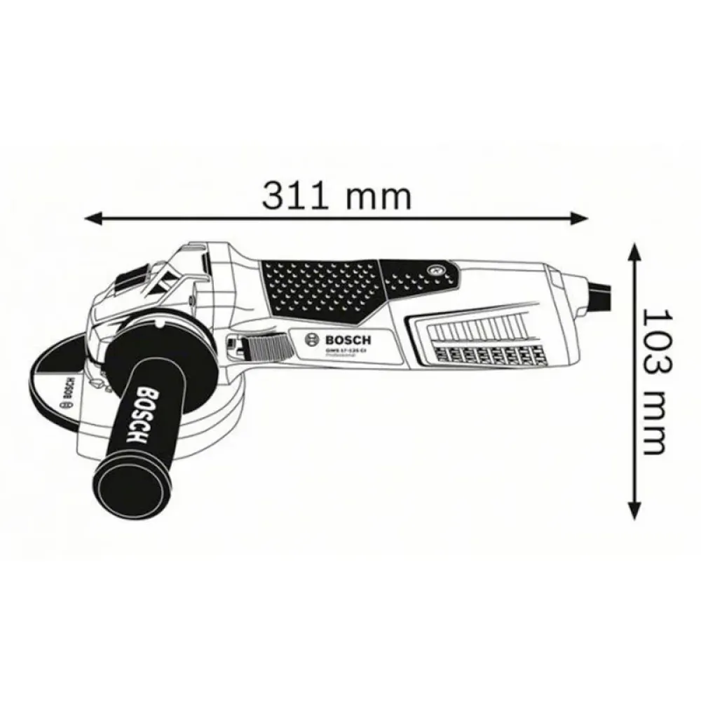 Bosch GWS 19-125 CI Professional угловая шлифмашина, 060179N002