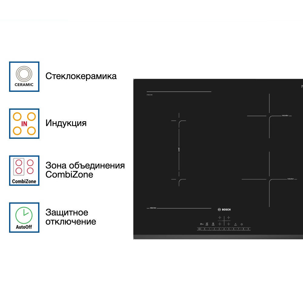 Индукционная варочная панель Bosch PVS631FB5E