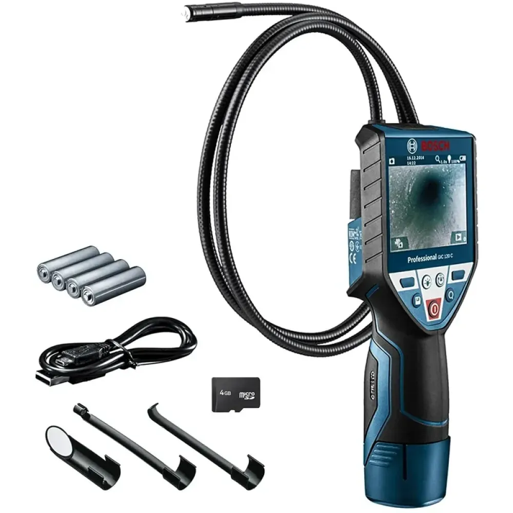 Bosch GIC 120 C Professional видеоэндоскоп (1 x 2 Ач, ЗУ), 0601241201